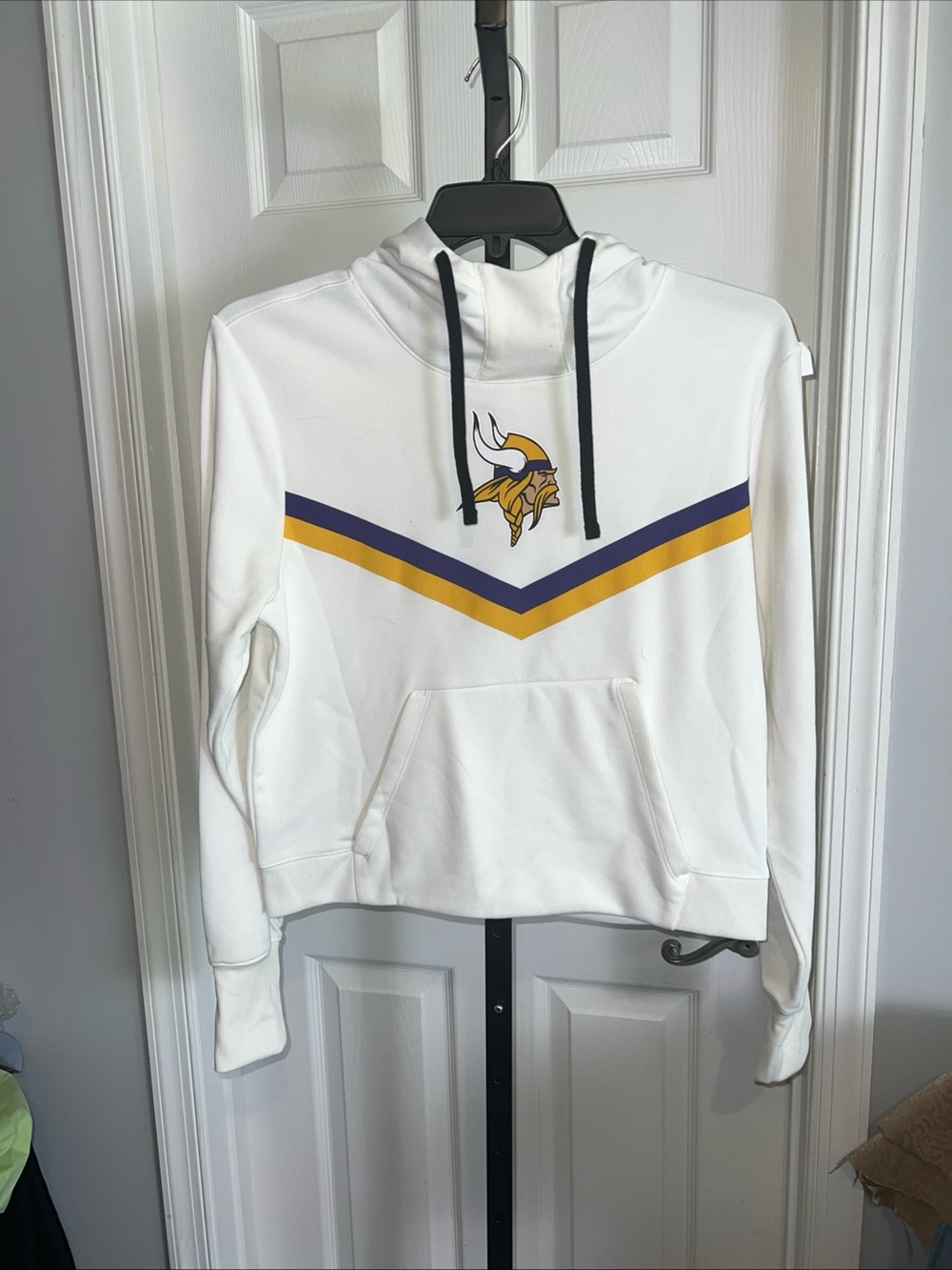 Nike Women's Minnesota Vikings Fleece Funnel-Neck Hoodie Solid Size Large